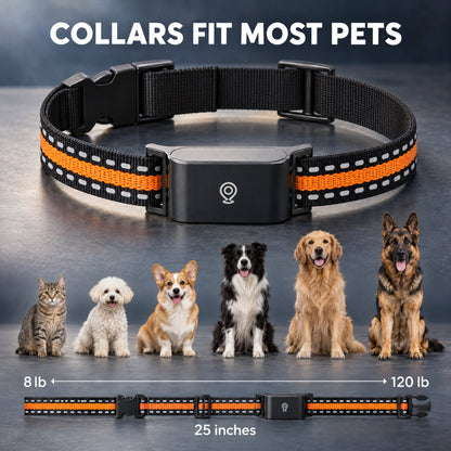 4G GPS Pet Tracker with Safe Zone Alerts & Health Monitoring